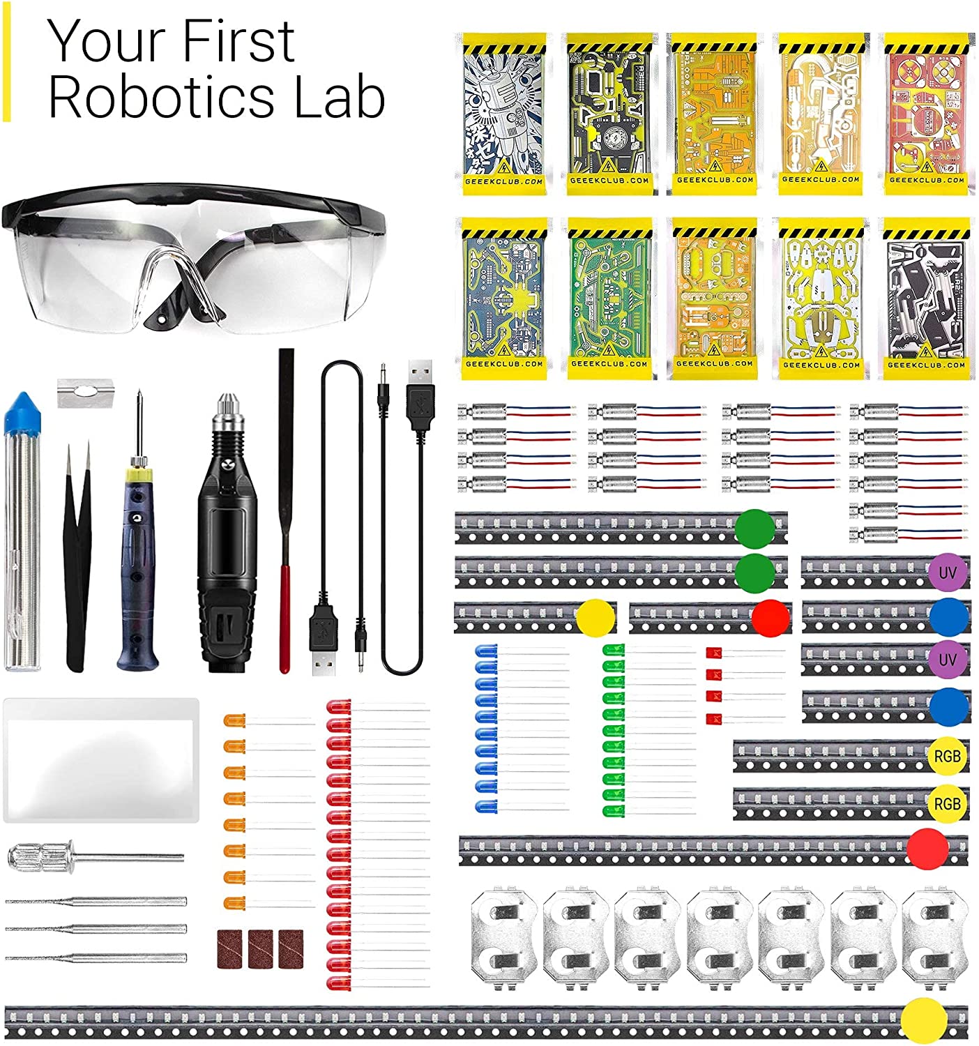 Robot Building Kit for Kids - Magic Voodoo Bots with Tools - Robotics STEM Construction Set - Smart Build Your Own Robot Kit for Adults - Kid Robotic Toys - DIY Science Engineering Kits