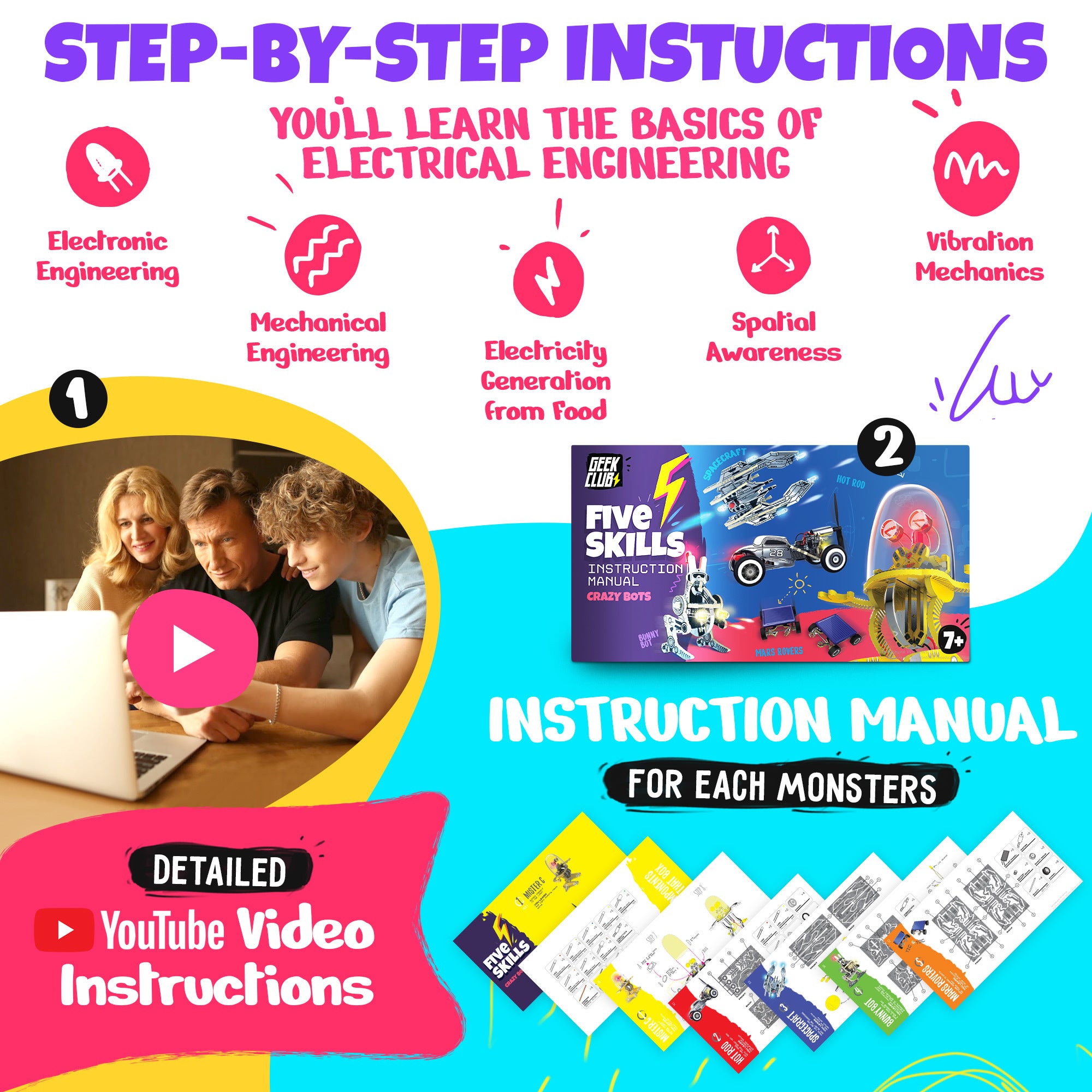 FIVE SKILLS CRAZY BOTS